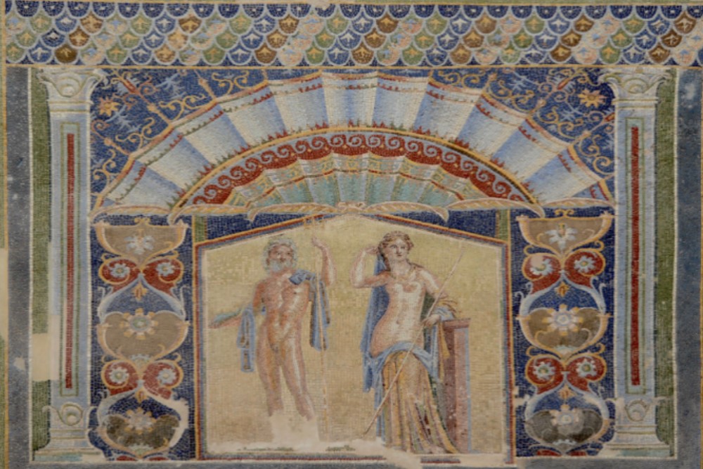 Nettuno e Anfitrite, mosaico dalla Domus di Nettuno e Anfitrite ad Ercolano