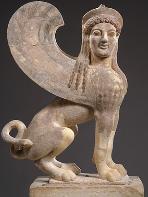 Sfinge proveniente dall'Attica VI secolo a.C. - Metropolitan Museum New York City USA